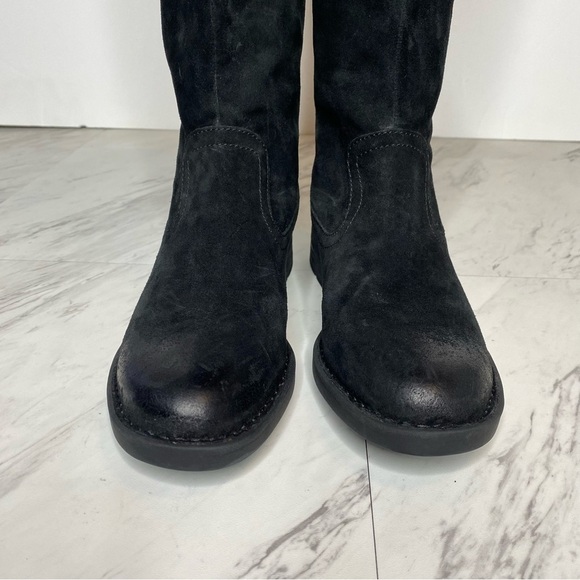 New! Born Borman Tall Black Distressed Suede Boot 5.5 - Picture 9 of 12